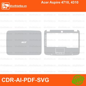Acer Aspire 4710, 4310 File thiết kế Skin, Template Vector chuẩn cắt decal | KhoThiếtKế.vn