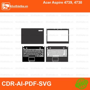 Acer Aspire 4739, 4738 File thiết kế Skin, Template Vector chuẩn cắt decal | KhoThiếtKế.vn