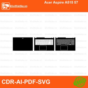 Acer Aspire A515 57 File thiết kế Skin, Template Vector chuẩn cắt decal | KhoThiếtKế.vn