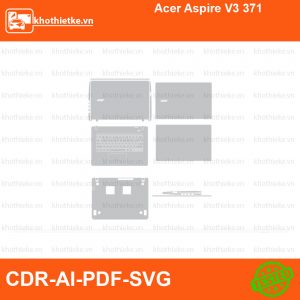 Acer Aspire V3 371 File thiết kế Skin, Template Vector chuẩn cắt decal | KhoThiếtKế.vn