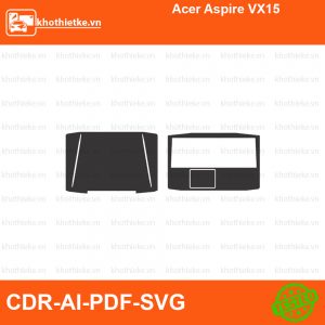Acer Aspire VX15 File thiết kế Skin, Template Vector chuẩn cắt decal | KhoThiếtKế.vn