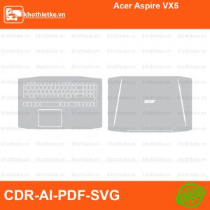 Acer Aspire VX5 File thiết kế Skin, Template Vector chuẩn cắt decal | KhoThiếtKế.vn