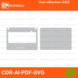Acer eMachine D32Z File thiết kế Skin, Template Vector chuẩn cắt decal | KhoThiếtKế.vn