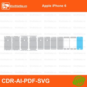 Apple iPhone 6 File thiết kế Skin, Template Vector chuẩn cắt decal | KhoThiếtKế.vn