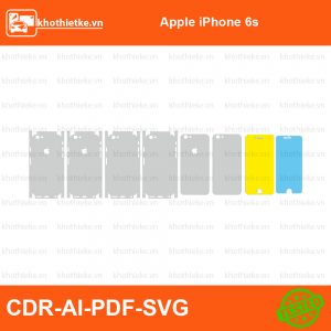 Apple iPhone 6s File thiết kế Skin, Template Vector chuẩn cắt decal | KhoThiếtKế.vn