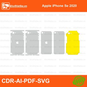 Apple iPhone Se 2020 File thiết kế Skin, Template Vector chuẩn cắt decal | KhoThiếtKế.vn