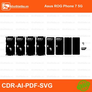 Asus ROG Phone 7 5G File thiết kế Skin, Template Vector chuẩn cắt decal | KhoThiếtKế.vn