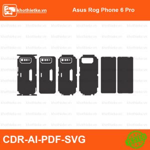 Asus Rog Phone 6 Pro File thiết kế Skin, Template Vector chuẩn cắt decal | KhoThiếtKế.vn