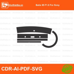 Batis 85 F1.8 For Sony File thiết kế Skin máy ảnh & Lens, Template Vector chuẩn cắt decal | KhoThiếtKế.vn