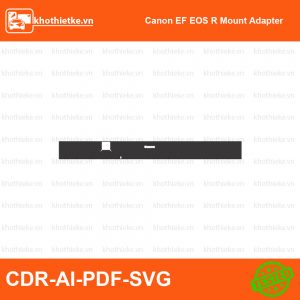 Canon EF EOS R Mount Adapter File thiết kế Skin máy ảnh & Lens, Template Vector chuẩn cắt decal | KhoThiếtKế.vn