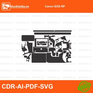 Canon EOS RP File thiết kế Skin máy ảnh & Lens, Template Vector chuẩn cắt decal | KhoThiếtKế.vn