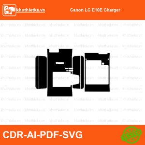 Canon LC E10E Charger File thiết kế Skin máy ảnh & Lens, Template Vector chuẩn cắt decal | KhoThiếtKế.vn