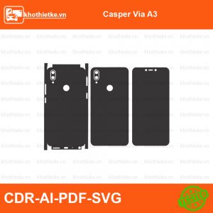 Casper Via A3 File thiết kế Skin, Template Vector chuẩn cắt decal | KhoThiếtKế.vn