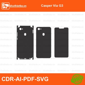 Casper Via G3 File thiết kế Skin, Template Vector chuẩn cắt decal | KhoThiếtKế.vn