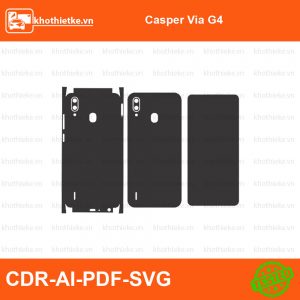 Casper Via G4 File thiết kế Skin, Template Vector chuẩn cắt decal | KhoThiếtKế.vn