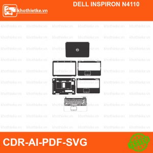DELL INSPIRON N4110 File thiết kế Skin, Template Vector chuẩn cắt decal | KhoThiếtKế.vn