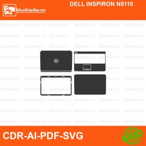 DELL INSPIRON N5110 File thiết kế Skin, Template Vector chuẩn cắt decal | KhoThiếtKế.vn
