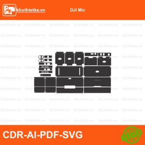 DJI Mic File thiết kế Skin máy ảnh & Lens, Template Vector chuẩn cắt decal | KhoThiếtKế.vn