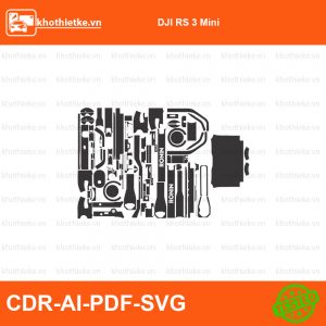 DJI RS 3 Mini File thiết kế Skin máy ảnh & Lens, Template Vector chuẩn cắt decal | KhoThiếtKế.vn
