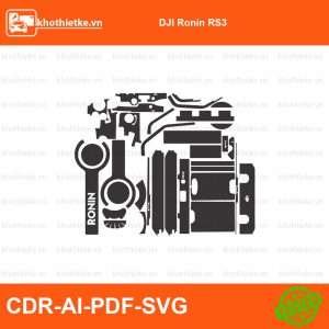 DJI Ronin RS3 File thiết kế Skin máy ảnh & Lens, Template Vector chuẩn cắt decal | KhoThiếtKế.vn