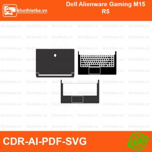 Dell Alienware Gaming M15 R5 File thiết kế Skin, Template Vector chuẩn cắt decal | KhoThiếtKế.vn