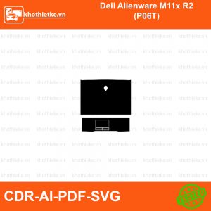 Dell Alienware M11x R2 (P06T) File thiết kế Skin, Template Vector chuẩn cắt decal | KhoThiếtKế.vn