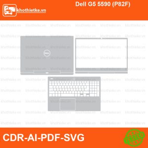 Dell G5 5590 (P82F) File thiết kế Skin, Template Vector chuẩn cắt decal | KhoThiếtKế.vn
