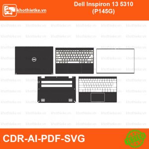 Dell Inspiron 13 5310 (P145G) File thiết kế Skin, Template Vector chuẩn cắt decal | KhoThiếtKế.vn