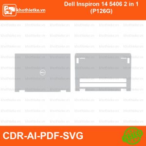 Dell Inspiron 14 5406 2 in 1 (P126G) File thiết kế Skin, Template Vector chuẩn cắt decal | KhoThiếtKế.vn