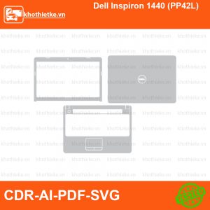Dell Inspiron 1440 (PP42L) File thiết kế Skin, Template Vector chuẩn cắt decal | KhoThiếtKế.vn