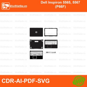 Dell Inspiron 5565, 5567 (P66F) File thiết kế Skin, Template Vector chuẩn cắt decal | KhoThiếtKế.vn