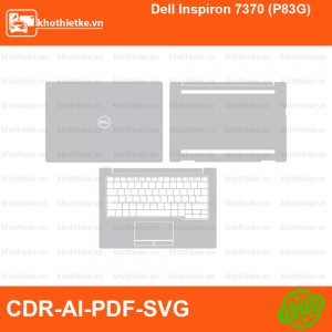 Dell Inspiron 7370 (P83G) File thiết kế Skin, Template Vector chuẩn cắt decal | KhoThiếtKế.vn