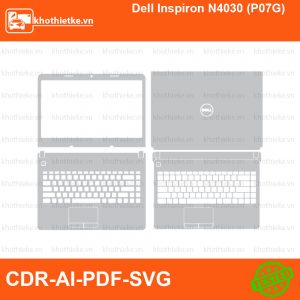 Dell Inspiron N4030 (P07G) File thiết kế Skin, Template Vector chuẩn cắt decal | KhoThiếtKế.vn