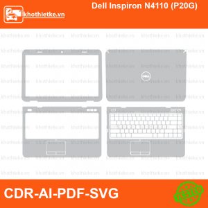 Dell Inspiron N4110 (P20G) File thiết kế Skin, Template Vector chuẩn cắt decal | KhoThiếtKế.vn