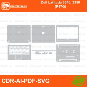 Dell Latitude 3340, 3350 (P47G) File thiết kế Skin, Template Vector chuẩn cắt decal | KhoThiếtKế.vn