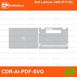 Dell Latitude 3400 (P111G) File thiết kế Skin, Template Vector chuẩn cắt decal | KhoThiếtKế.vn