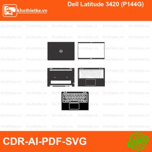 Dell Latitude 3420 (P144G) File thiết kế Skin, Template Vector chuẩn cắt decal | KhoThiếtKế.vn