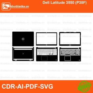 Dell Latitude 3550 (P38F) File thiết kế Skin, Template Vector chuẩn cắt decal | KhoThiếtKế.vn