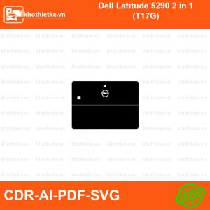 Dell Latitude 5290 2 in 1 (T17G) File thiết kế Skin, Template Vector chuẩn cắt decal | KhoThiếtKế.vn