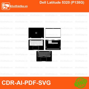 Dell Latitude 5320 (P138G) File thiết kế Skin, Template Vector chuẩn cắt decal | KhoThiếtKế.vn