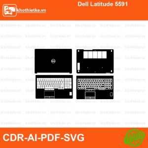 Dell Latitude 5591 File thiết kế Skin, Template Vector chuẩn cắt decal | KhoThiếtKế.vn