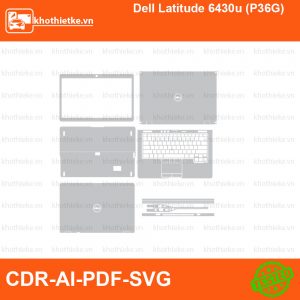 Dell Latitude 6430u (P36G) File thiết kế Skin, Template Vector chuẩn cắt decal | KhoThiếtKế.vn