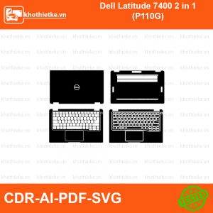 Dell Latitude 7400 2 in 1 (P110G) File thiết kế Skin, Template Vector chuẩn cắt decal | KhoThiếtKế.vn