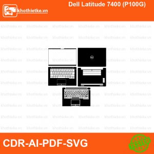 Dell Latitude 7400 (P100G) File thiết kế Skin, Template Vector chuẩn cắt decal | KhoThiếtKế.vn