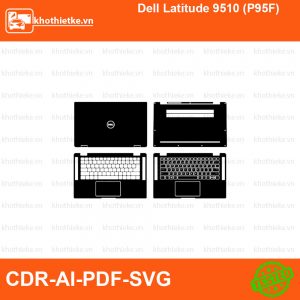Dell Latitude 9510 (P95F) File thiết kế Skin, Template Vector chuẩn cắt decal | KhoThiếtKế.vn