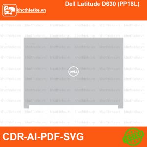 Dell Latitude D630 (PP18L) File thiết kế Skin, Template Vector chuẩn cắt decal | KhoThiếtKế.vn