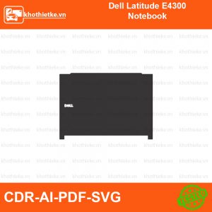 Dell Latitude E4300 Notebook File thiết kế Skin, Template Vector chuẩn cắt decal | KhoThiếtKế.vn
