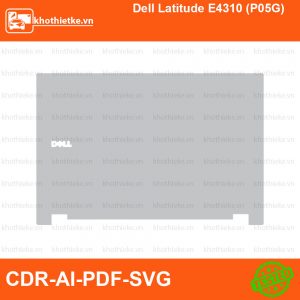 Dell Latitude E4310 (P05G) File thiết kế Skin, Template Vector chuẩn cắt decal | KhoThiếtKế.vn