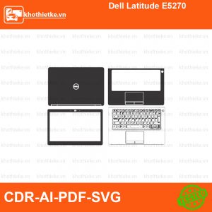 Dell Latitude E5270 File thiết kế Skin, Template Vector chuẩn cắt decal | KhoThiếtKế.vn