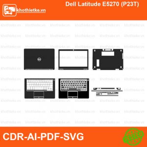 Dell Latitude E5270 (P23T) File thiết kế Skin, Template Vector chuẩn cắt decal | KhoThiếtKế.vn